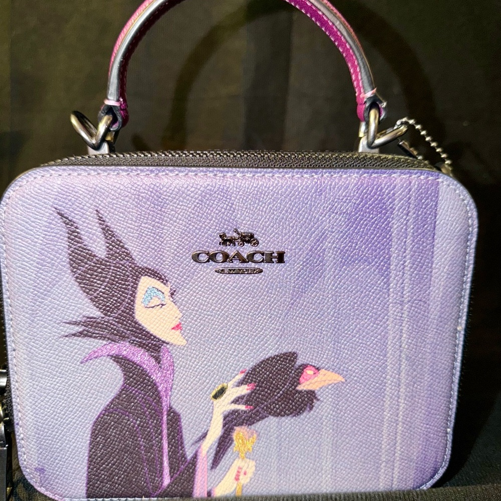 Coach CC376 Disney X Maleficent Motif Crossbody